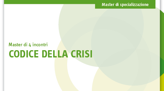Immagine Codice della crisi: master online | Euroconference